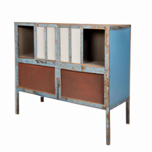 Iron Metal solid old Reclaimed tv stand table cabinet living room cabinet with door Industrial Vintage Indian