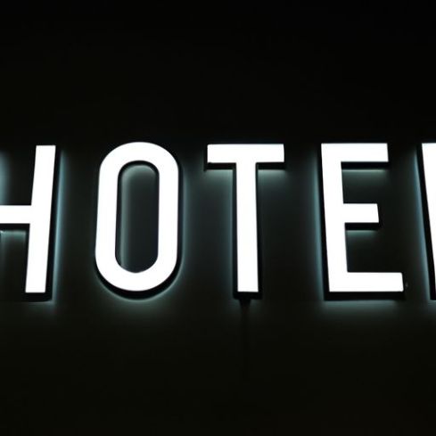 highbright light letters frontlit outdoor sign board hotel signage signs wall led front sign