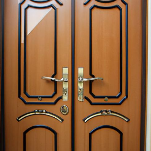 Double Door Wrought Iron Doors Exterior interior wood Wrought Iron Glass Door For Villa Home Instime High-Quality American Wrought Iron Entry