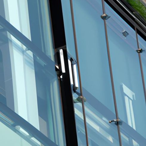 glass curtain wall for construction cladding aluminium building Sound proof construction insulated glass wall