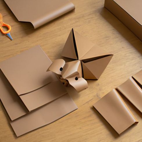 Kinder pädagogische ungiftige manuelle Origami-Papier DIY Handwerk Kunst Faltspiel niedliche Tier 3D Papier Handwerk Modellbausatz benutzerdefinierte 3D-Karte Origami