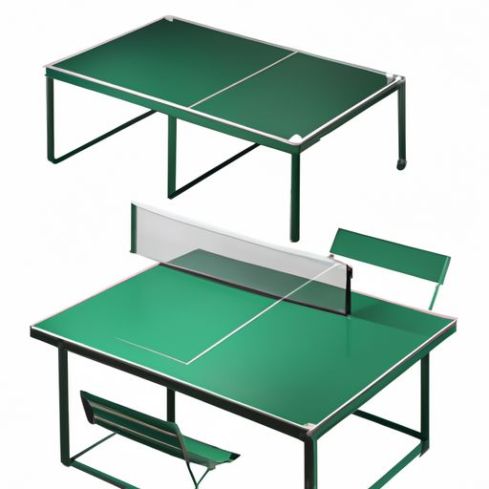 Set da tavolo da ping-pong portatile 4 in 1 multiuso Giochi per famiglie al coperto Calcio balilla Biliardo Tennis Hockey Design di alta qualità Leggero