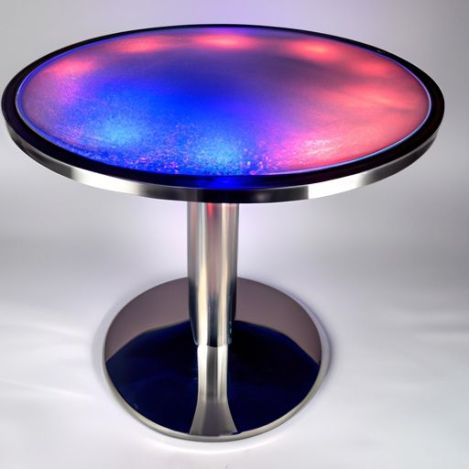 Round Table Portable Bar Illuminated LED cafe bar counter Cocktail Table Hot Sales Waterproof Glowing Party LED