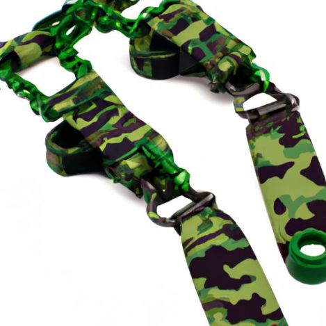 toy Gun Sling Camo Strap and green illuminated Adjustable Bungee Sling with Elastic Two slings Action Union Tactical