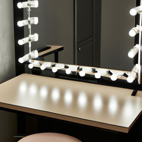 Table Set Glam Professional Makeup Table makeup table with led mirror With Mirror And Chair Modern Makeup Vanity