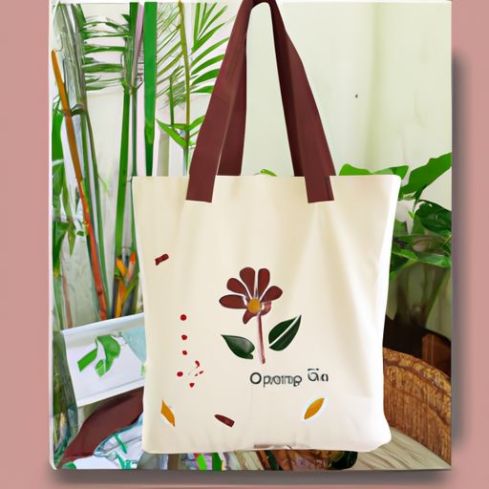 Popular Products Eco Fabric Beach cotton muslin Hand Cotton Printed Shopping Tote Bag for Women The New Style