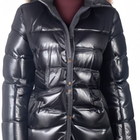 Classic Regular Down Jacket Women's Basic ladies leather jacket pu Lingge Quilted Down Coat Solid Color Down Jacket Coat YuFan Custom 2023 OEM ODM