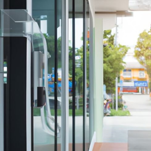 Automatic Glass Sliding Doors system operators Operators for Supermarket Automatic Door Closing CUMU Motor Systems Sensor