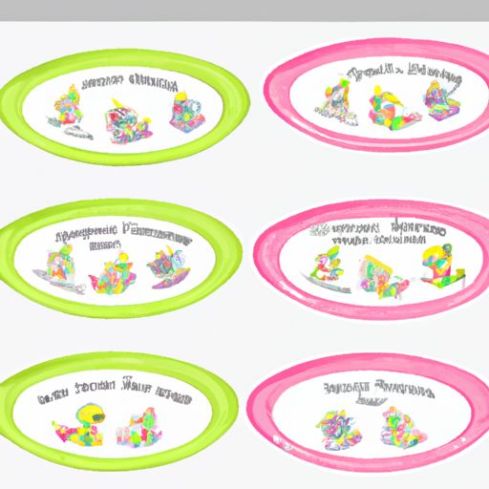Cartoon Odorless Baby Tableware Kids Dining feeding starter Baby Plates Wholesale Custom Dinosaurs Design