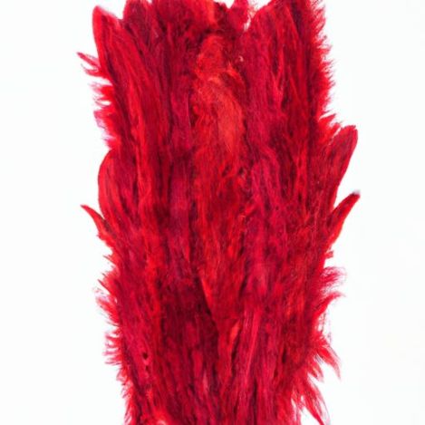 Events Party Fur Feather best selling products Scarf Trim Clothing Sewing Deluxe Red Ostrich Feather Boa Trimming Haute Couture 8 Ply