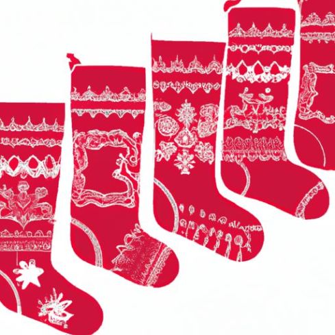sublimation christmas stockings 2021 decorative unique design for embroidery Custom print socks christmas decor velvet