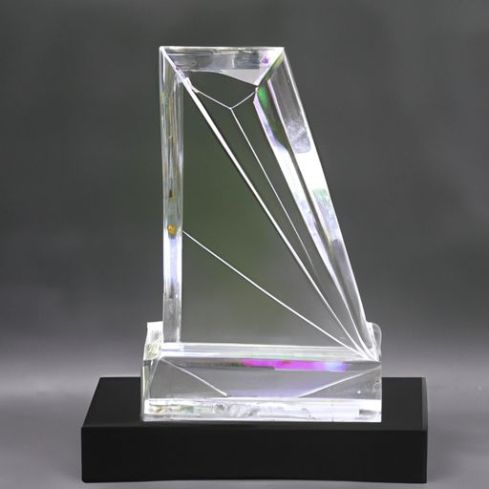 Crystal Glass Trophy Blank Crystal color glass arrowhead | wholesale Cube For Decoration High Quality Wholesale Transparent Blank K9