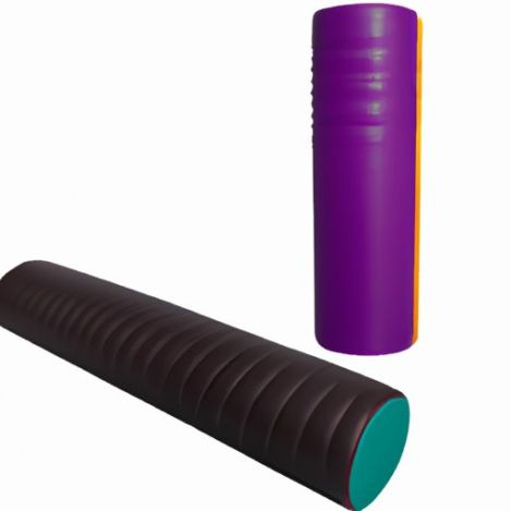 Relaxation Back Stretch Pole PVC eva for yoga Leather Covered EPE Foam Roller Customized Colors Yoga Pilates Muscle