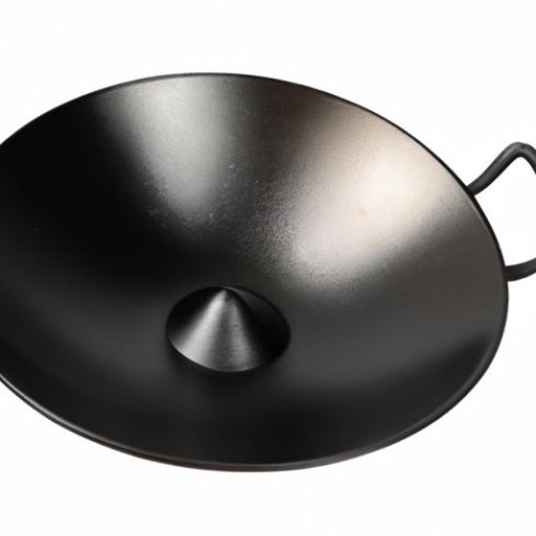 2 Ears Pre Seasoned Cast Iron iron fry Wok Manufacturers Factory Price Large Capacity Light