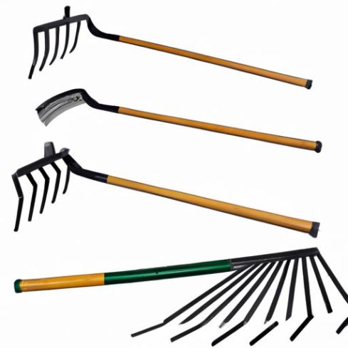 Set Include Long Handle Rake handle for shovel Shovel Hoe Leaf Rake yard tools Long Garden Tools 4PCS