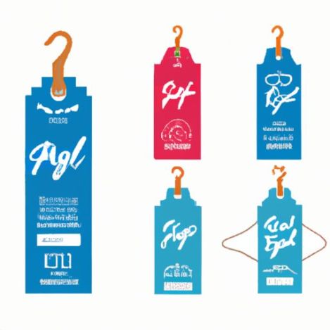 Paper Garment Hangtag Labels Clothing care wash Hang Tags with String Cheap Custom Design Printing Name Logo