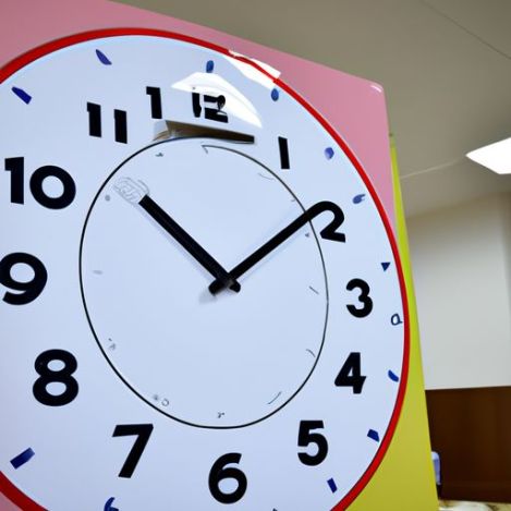 Big Plastic Teaching Clock 12 number clock Hours Learning Clocks Classroom Demonstration Teachers