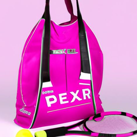 Shiny Leather Fashion Padel Racket with ball packet Bag 2023 Custom Best Quality Hot Pink