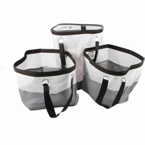 Tassen en Manden Zwarte wasmand reizen Waszak hotel Laundrg Mesh Bag 7 maten Afdrukken Wasserij