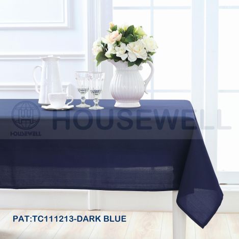 Solid Color Flannel Backing Tablecloths, Water Repellent,Eco-Friendly, Reusable