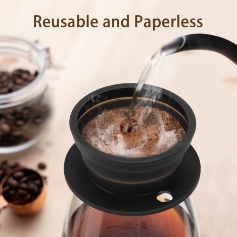 collapsible mesh coffee filter Manufacturer,collapsible pour over coffee dripper stand Best Factory