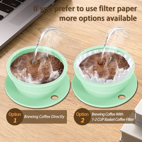 coffee pour over funnel Company,2 pieces collapsible pour over coffee dripper Wholesaler,amazon disposable coffee filters China Wholesaler