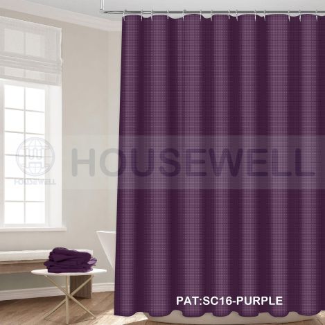 Metallic Printed Plastic Shower Curtains, Water proof, Heavy Duty