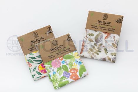 Printed Premium PEVA Table Cloths, Water Repellent, Non-toxic