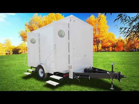 Trailer nhà vệ sinh di động 2 gian hàng Nhà sản xuất Trung Quốc tốt nhất