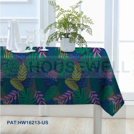 Jacquard Fabric Table Cloths, machine washable and hand washable, Reusable , Heavy Duty