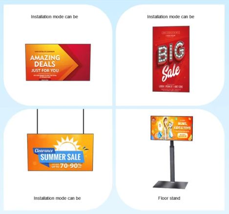 How to apply Embedded lcd Digital Information Center in store window?